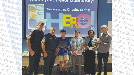 12-year-old’s heroism recognized by city of Dripping Springs
