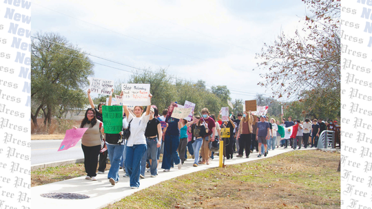 Dripping Springs High School students stage walkout