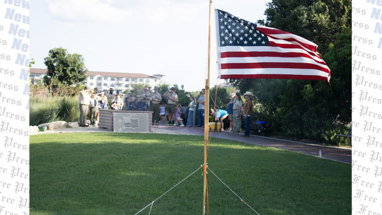 Local Scouts learn about tradition at flag retirement