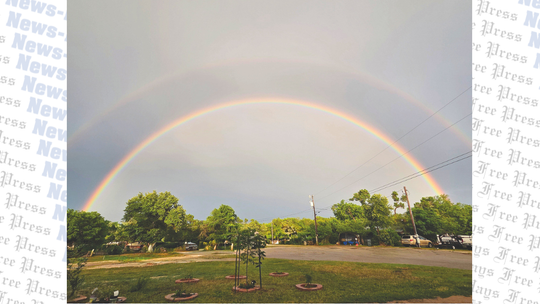 Rainbows light up the Hill Country sky