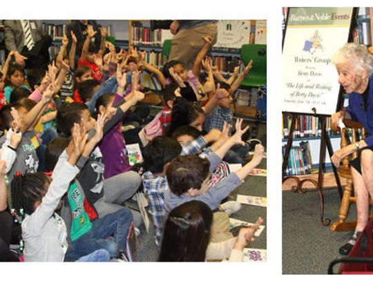 104-year-old delivers books to Tom Green Elementary