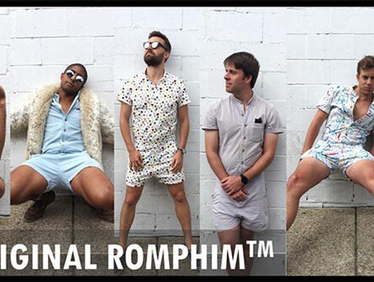 A stylish, manly summer in rompers and lace