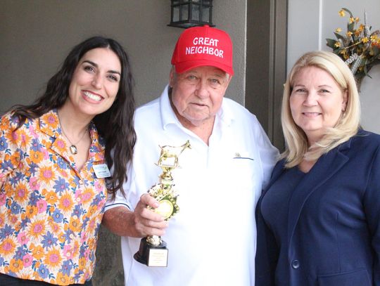 Alexis Pointe resident awarded “Greatest of All Time Neighbor” Award