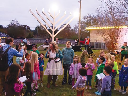 Buda lights menorah