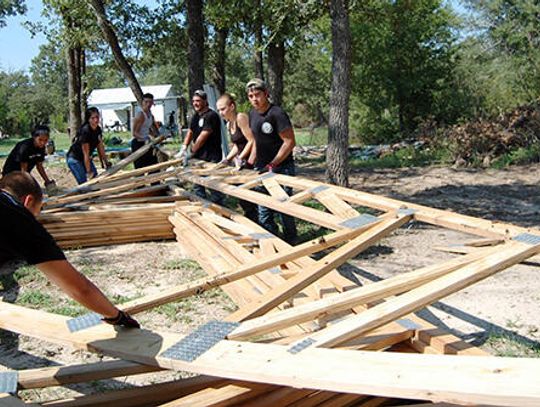 Cadets help locals rebuild after Harvey