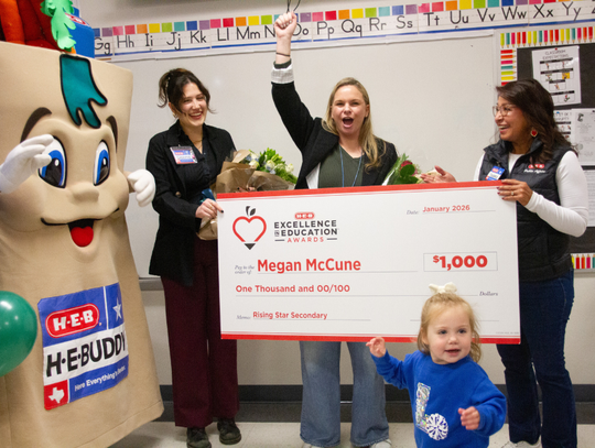 Chapa Middle School teacher named finalist for H-E-B Excellence in Education award