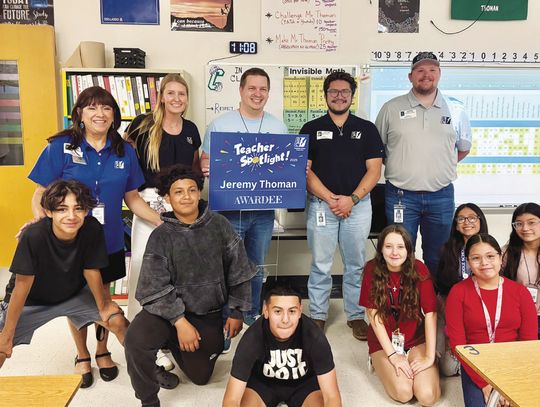 Chapa MS teacher recognized in PEC Teacher Spotlight