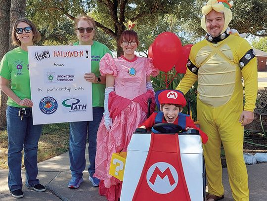 Child receives custom costume