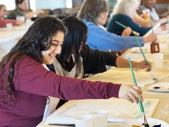 City of Kyle hosts Paint and Sip event