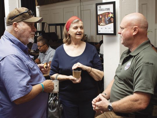 Community celebrates National Coffee with a Cop Day