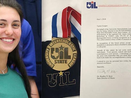 Cooper named Outstanding Performer at state UIL contest
