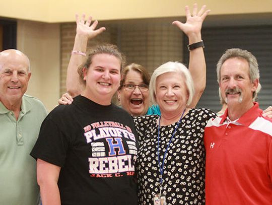 District says goodbye to 18-year athletic secretary