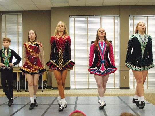 Doing a jig at Kyle Public Library