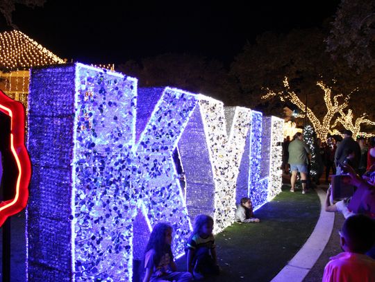 Downtown Kyle lights up