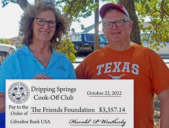 Dripping Springs Cook-Off Club awards to nonprofits