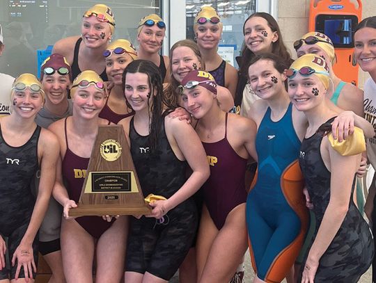 Dripping Springs High School girls swim team captures District title