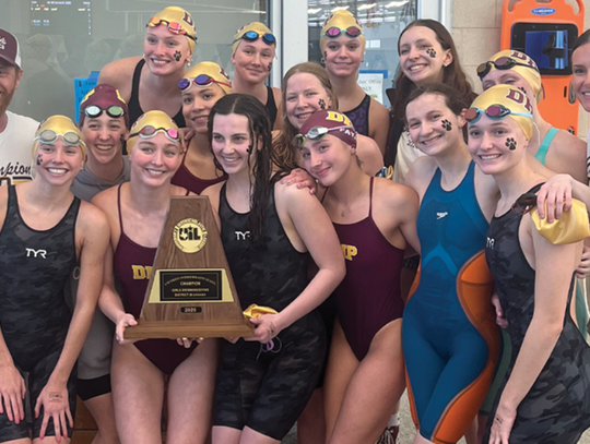Dripping Springs High School girls swim team captures District title