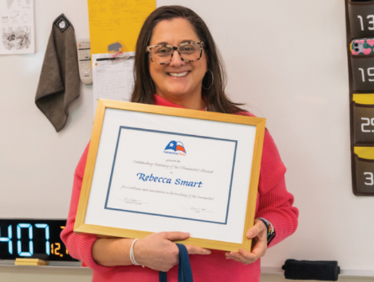 Dripping Springs High School social studies teacher recognized with Humanities Texas Award
