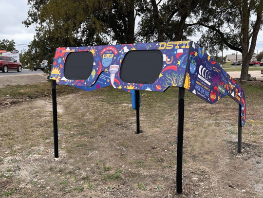 Dripping Springs installs eclipse glasses art display, photo spot