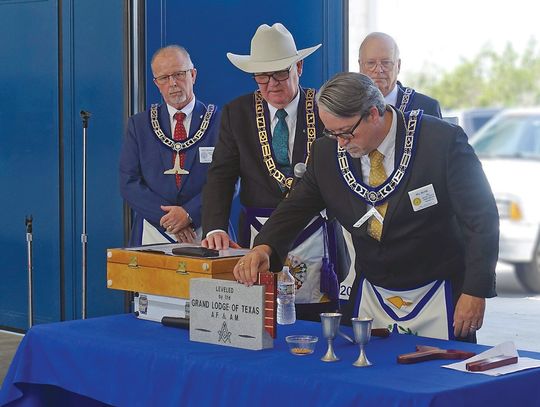 Dripping Springs Rambo Masonic Lodge participates in cornerstone ceremony