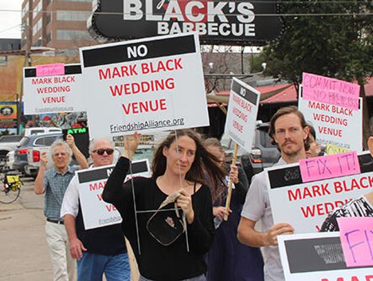Dripping Springs residents travel to Austin to protest possible venue