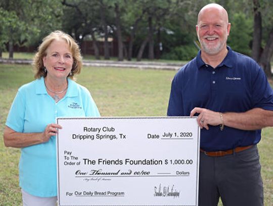 DS Rotary Club presents check to Friends Foundation