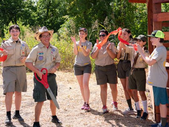 Eagle Scout builds bird blind