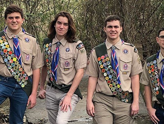 Eagle Scouts complete community service projects