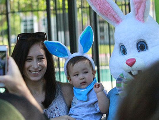 Easter egg action in Plum Creek
