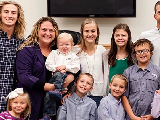 Family of 12 opens their hearts and home