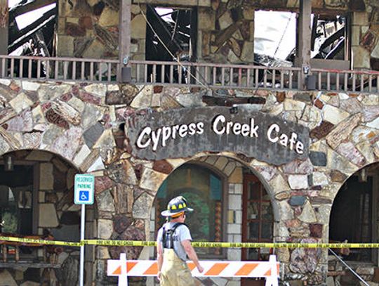 Fire guts iconic Wimberley square business