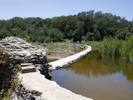 Five Mile Dam temporarily flows after rain