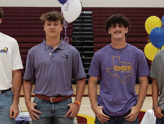 Four Dripping Springs High School student athletes sign National Letters of Intent