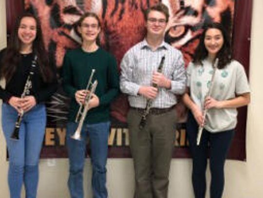 Four students named to All-State Band