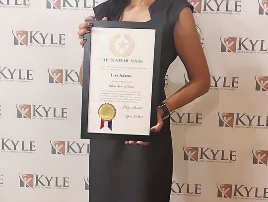 Hats Off For Veterans CEO honored with Yellow Rose of Texas Award