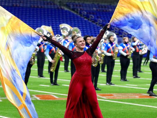 Hays band performs Moving Forward at state