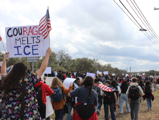 Hays CISD students join others nationwide in ICE protests