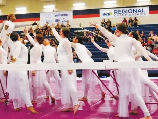Hays color guard makes history
