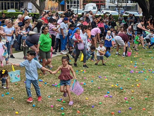 Hays County Courthouse hosts Easter Egg-stravaganza