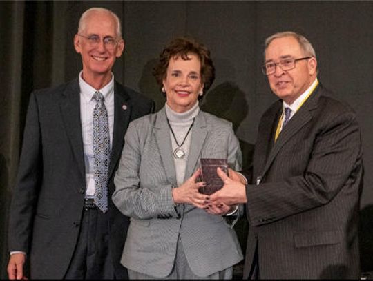 Hays County Historical Commission Chair Kate Johnson given Leadership Award