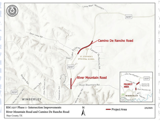 Hays County widens RM 3237 in Wimberley