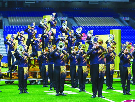 Hays Hawk Band, Guard competes at UIL 5A State Marching Contest