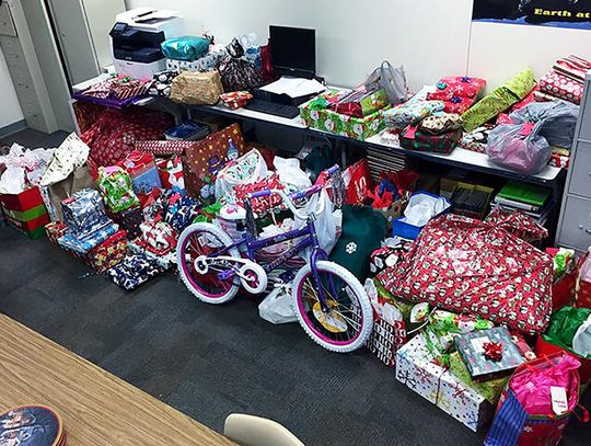 Hays High Leo Club collects over 100 gifts for the those in need