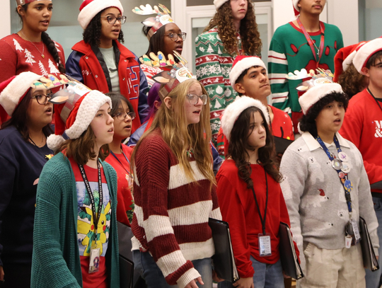 Hays High School choir performs holiday favorites