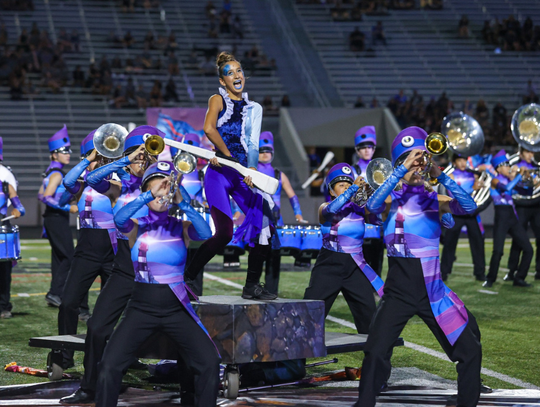 Hays High School Hawks band punch ticket to state contest