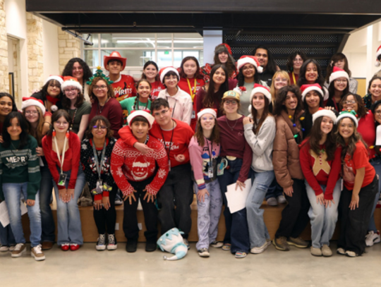 Hays High School Hawks get festive