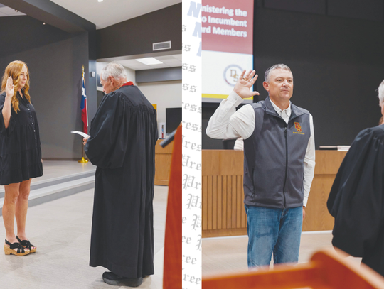 Kim Cousins, Rob McClelland sworn in on Dripping Springs ISD Board of Trustees