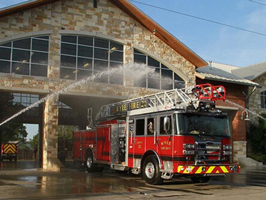 Kyle Fire Department christen new truck
