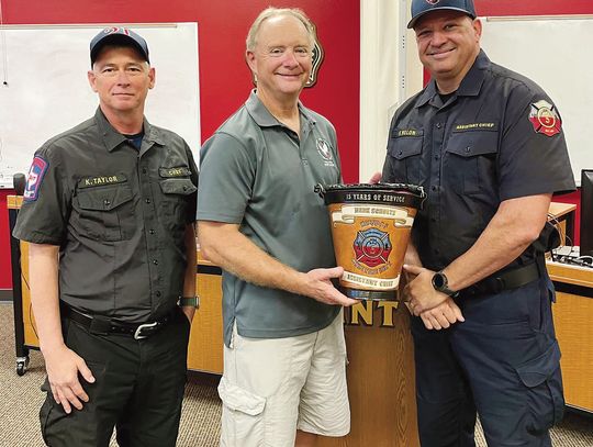 Kyle Fire Department recognizes Chief Schultz