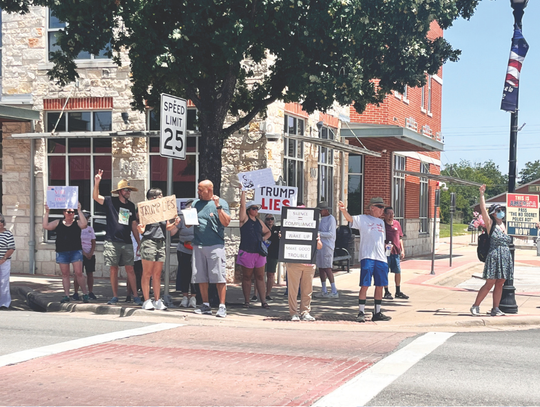 Kyle participates in No Kings protest